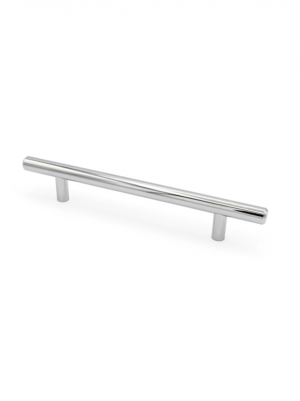 Modern Bar Pull - 128 mm - Polished Chrome